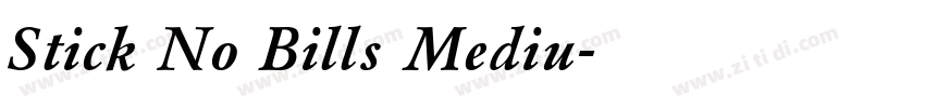 Stick No Bills Mediu字体转换
